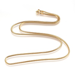 Golden 304 Stainless Steel Necklaces, Snake Chains, Golden, 29.7 inch(75.5cm), 2.4mm