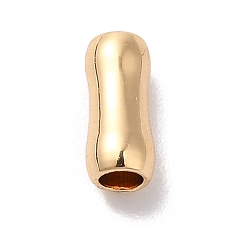 Real 18K Gold Plated Brass Beads, Column, Real 18K Gold Plated, 6x2.5mm, Hole: 1.4mm
