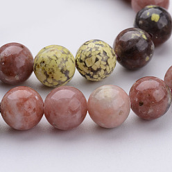 Природный Драгоценный Камень Природных драгоценных камней шарик нити, круглые, 8~9 мм, отверстие : 1 мм, около 46 шт / нитка, 15.28 дюйм