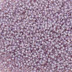 (2121) Silver Lined Light Lavender Opal Toho perles de rocaille rondes, perles de rocaille japonais, (2121) Opale lavande clair doublée d'argent, 11/0, 2.2mm, Trou: 0.8mm, à propos 1110pcs / bouteille, 10 g / bouteille
