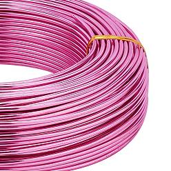 Camellia Round Aluminum Wire, for Jewelry Making, Camellia, 15 Gauge, 1.5mm, about 328.08 Feet(100m)/500g