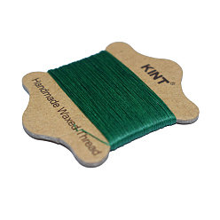 Verde Oscuro Cuerda de nylon encerado, verde oscuro, 0.55 mm, aproximadamente 21.87 yardas (20 m) / tarjeta