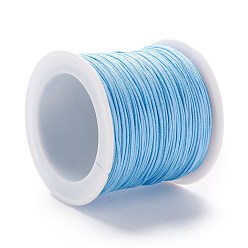 Светло-Голубой Нейлоновая нить, DIY материал для изготовления ювелирных изделий, Небесно-голубой, 1 мм, 100 ярдов / рулон