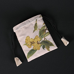Желтая Старая Ткань  Прямоугольные подарочные пакеты для украшений из ткани в китайском стиле для серег, Браслеты, ожерелья упаковка, Рисунок птицы, старое кружево, 12x10 см