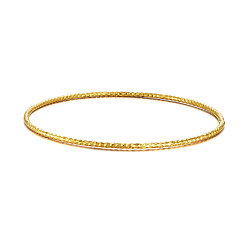 Золотой Латунные буддийские браслеты shegrace, граненые, Позолота, золотые, 2-1/2 дюйм (6.4 см)