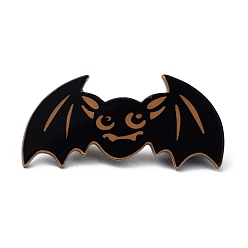Bat Заколки для волос из кожи аллигатора из ПВХ на тему Хэллоуина, с железной фурнитурой, аксессуары для волос для девочек женщин, летучая мышь, 35.5x73.5x2.5 мм
