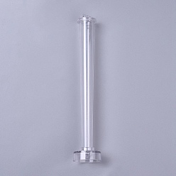 Clear Transparent Plastic Candle Molds, for Candle Making Tools, Cone Shape, Clear, 51.5x274mm