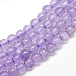 Améthyste Chapelets de perles naturelles améthyste, ronde, 2mm, Trou: 0.5mm, Environ 196 pcs/chapelet, 16.3 pouce