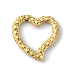 Золотой Ионное покрытие (ip) 304 соединительные кольца из нержавеющей стали, неровный, асимметричное сердце, золотые, 22x22x2.5 мм, внутренний диаметр: 12x15.5 мм