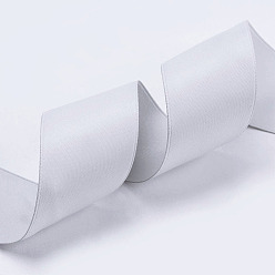 Blanc Fumé Ruban de satin mat double face, ruban satin polyester, fumée blanche, (1-1/4 pouce) 32 mm, 100yards / roll (91.44m / roll)