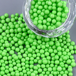 Verde Lima Pequeñas bolas de espuma artesanales, rondo, para hacer manualidades de vacaciones de boda diy, verde lima, 2.5~3.5 mm
