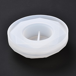 Blanc Moules en silicone, pour la fabrication de chandeliers, moules à pendentif en résine, pour la résine UV, fabrication de moules en résine époxy, ronde, blanc, 108x38mm, diamètre intérieur: 54 mm