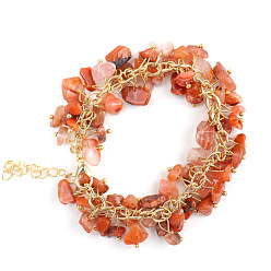 Red Agate Natural Red Agate  Bead Bracelets, 8-5/8 inch(22cm)