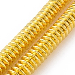 Plateado en Oro Galvanizadas hematites sintética no magnético hebras, disco, oro chapado, 12x3 mm, agujero: 1.6 mm, sobre 111 unidades / cadena, 14.80 pulgada (37.6 cm)