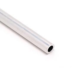 Silver Custom Aluminium Round Tube, Silver, 302x12mm, Hole: 8mm
