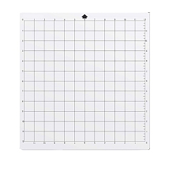 White Square PVC Cutting Mat, Cutting Board, for Craft Art, White, 35.6x33cm