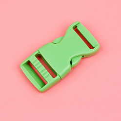 Light Green Plastic Adjustable Quick Contoured Side Release Buckle, Light Green, 65x32x12mm
