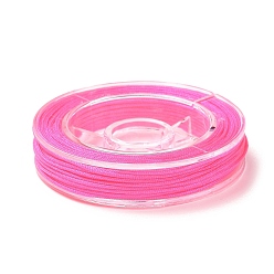 Rose Foncé Fil de nylon pour la fabrication de bijoux, rose foncé, 0.8mm, environ 7~9 m / bibone 