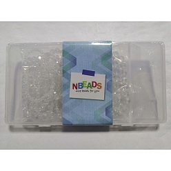 Clear AB Nbeads Electroplate Glass Beads Strands, AB Color Plated, Faceted, Round, Clear AB, 4strands/box