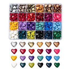 Mixed Color Sealing Wax Particles, for Retro Seal Stamp, Heart, Mixed Color, 12.5x13.5x6.5mm, 432pcs/box