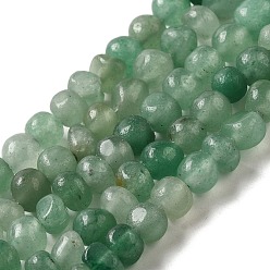 Green Aventurine Natural Green Aventurine Beads Strands, Nuggets, Tumbled Stone, 3~6x3.5~6x3.5~6mm, Hole: 1mm, 14.96''(38cm)