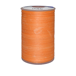 Coral Waxed Polyester Cord, 9-Ply, Coral, 0.65mm, about 21.87 yards(20m)/roll