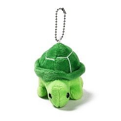Verde Lima Dibujos animados pp algodón felpa simulación suave peluche juguete tortuga colgantes decoraciones, regalo para niñas y niños, verde lima, 120 mm