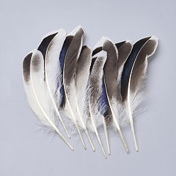Blanco Accesorios de plumas, teñido, blanco, 115~160x20~35 mm