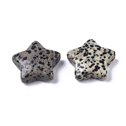 Далматинских Джаспер Камни для беспокойства в форме звезды из далматинской яшмы, карманный камень для балансировки колдовской медитации, 30x31x10 мм