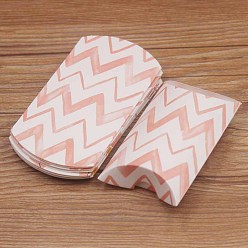Others Paper Pillow Candy Boxes, Gift Boxes, for Wedding Favors Baby Shower Birthday Party Supplies, Wave Pattern, 8x5.5x2cm