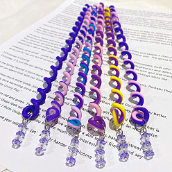 Purple Synthetic Rubber Hair Styling Twister Clips, Braided Rubber Hair Band Spiral Spin Hair Tool for Girl Women, Purple, 240mm, 6pcs/set