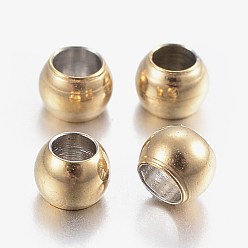 Golden 304 Stainless Steel Beads Spacers, Rondelle, Golden, 3x2mm, Hole: 1.5mm
