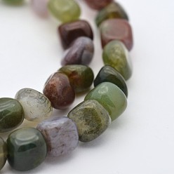 Indian Agate Natural Indian Agate Bead Strands, Nuggets, 5~7X5~7mm, Hole: 1mm, about 15.7 inch