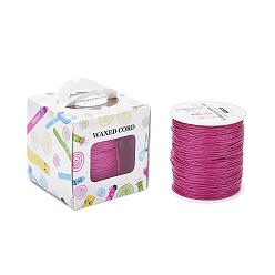 Camellia Waxed Cotton Cords, Camellia, 1mm, about 100yards/roll(91.44m/roll), 300 feet/roll