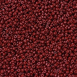 (RR4470) Duracoat teñido marrón opaco Cuentas de rocailles redondas miyuki, granos de la semilla japonés, (rr 4470) granate opaco teñido duracoat, 11/0, 2x1.3 mm, agujero: 0.8 mm, sobre 1100 unidades / botella, 10 g / botella