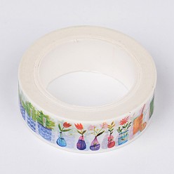 Разноцветный Мимолетное время узор diy записки декоративные бумажные ленты, Клейкие ленты, красочный, 15 мм, 10 м / рулон
