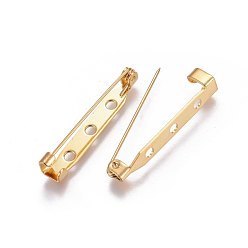 Oro 304 fornituras de broche de acero inoxidable, dorado, 32x4.5 mm, pin: 0.68 mm