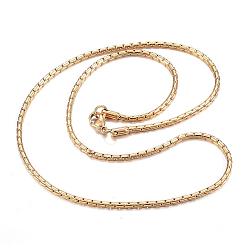 Oro 304 collares de acero inoxidable, Collares de la cadena del coreana, dorado, 19.69 pulgada (50 cm)