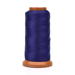 Azul de Medianoche Hilos de poliéster, para la fabricación de la joyería, azul medianoche, 0.7 mm, aproximadamente 437.44 yardas (400 m) / rollo