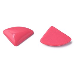 Deep Pink Opaque Acrylic Cabochons, Triangle, Deep Pink, 19.5x28x5mm, about 354pcs/500g