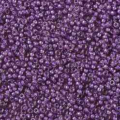 (RR2264) Fancy Lined Lavender Миюки круглые бусины рокайль, японский бисер, 15/0, (rr 2264) лаванда с причудливой подкладкой, 15/0, 1.5 мм, Отверстие : 0.7 мм , около 27777 шт / 50 г