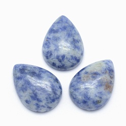 Punto Piedra Azul Cabujones de jaspe de punto azul natural, lágrima, 25x18x7 mm
