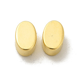 Real 24K Gold Plated Brass Bead, Cadmium Free & Lead Free, Long-Lasting Plated, Oval, Real 24K Gold Plated, 6x4x3mm, Hole: 1mm
