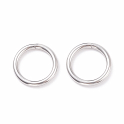 Stainless Steel Color 304 Stainless Steel Jump Rings, Open Jump Rings, Stainless Steel Color, 12 Gauge, 16x2mm, Inner Diameter: 12mm