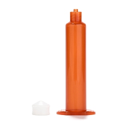 Coral Plastic Dispensing Syringes, with Piston, Coral, 91x34x22.5mm, Hole: 2mm, Piston: 16x12mm, Capacity: 10ml(0.34 fl. oz)