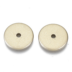 Gold Spray Painted Acrylic Beads, Flat Round/Disc, Gold, 18x3mm, Hole: 3mm, about 696pcs/500g