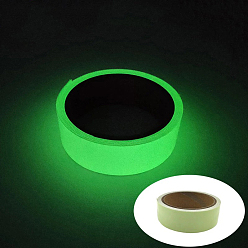 Verdemar Oscuro Brillan en la cinta oscura, cinta de papel fluorescente, cinta de seguridad luminosa, para el escenario, escalera, paredes, pasos, salidas, verde mar oscuro, 2.5 cm, sobre 5 m / rollo