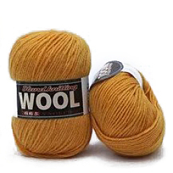 Peru Polyester & Wool Yarn for Sweater Hat, 4-Strands Wool Threads for Knitting Crochet Supplies, Peru, about 100g/roll