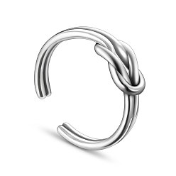 Античное Серебро Shegrace vintage knot 925 кольца-манжеты из стерлингового серебра, открытые кольца, античное серебро, 18 мм