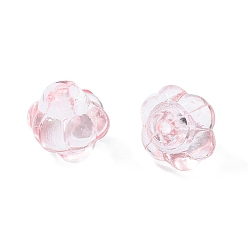 Pink Abalorios de acrílico transparentes, linterna, rosa, 8.5x10x9.5 mm, agujero: 1.5 mm, Sobre 1290 unidades / 500 g